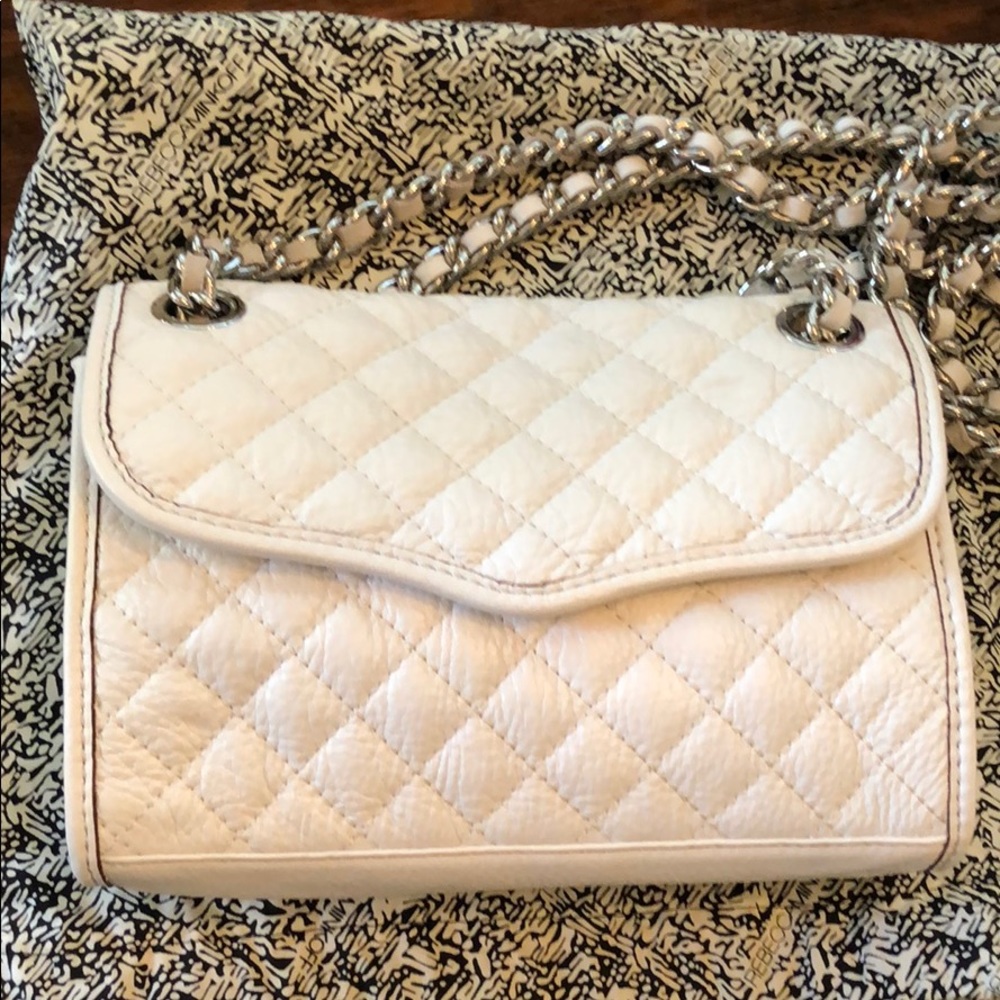 Rebecca Minkoff White Quilted Mini Affair Bag